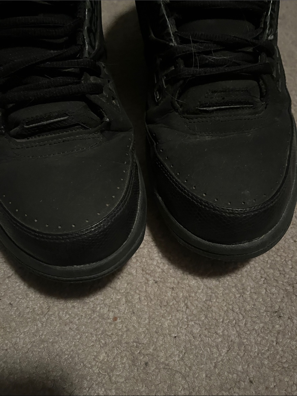 Jordan Black High-Top Basketball Sneakers with Silver Jumpman - Picture 4 of 8
